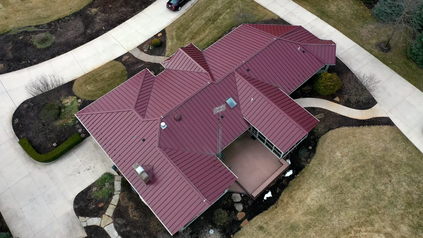 Commercial roof inspection documented in North Vernon